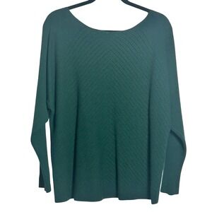 Milano Chevron Knit Sweater Size XL‎ Luxe Soft Stretch Rich Comfy Casual